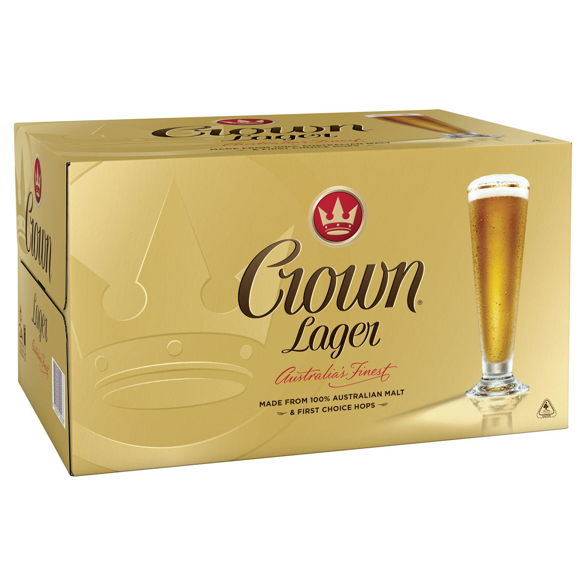 Crown Lager 375mL Stubbies 24 Pack