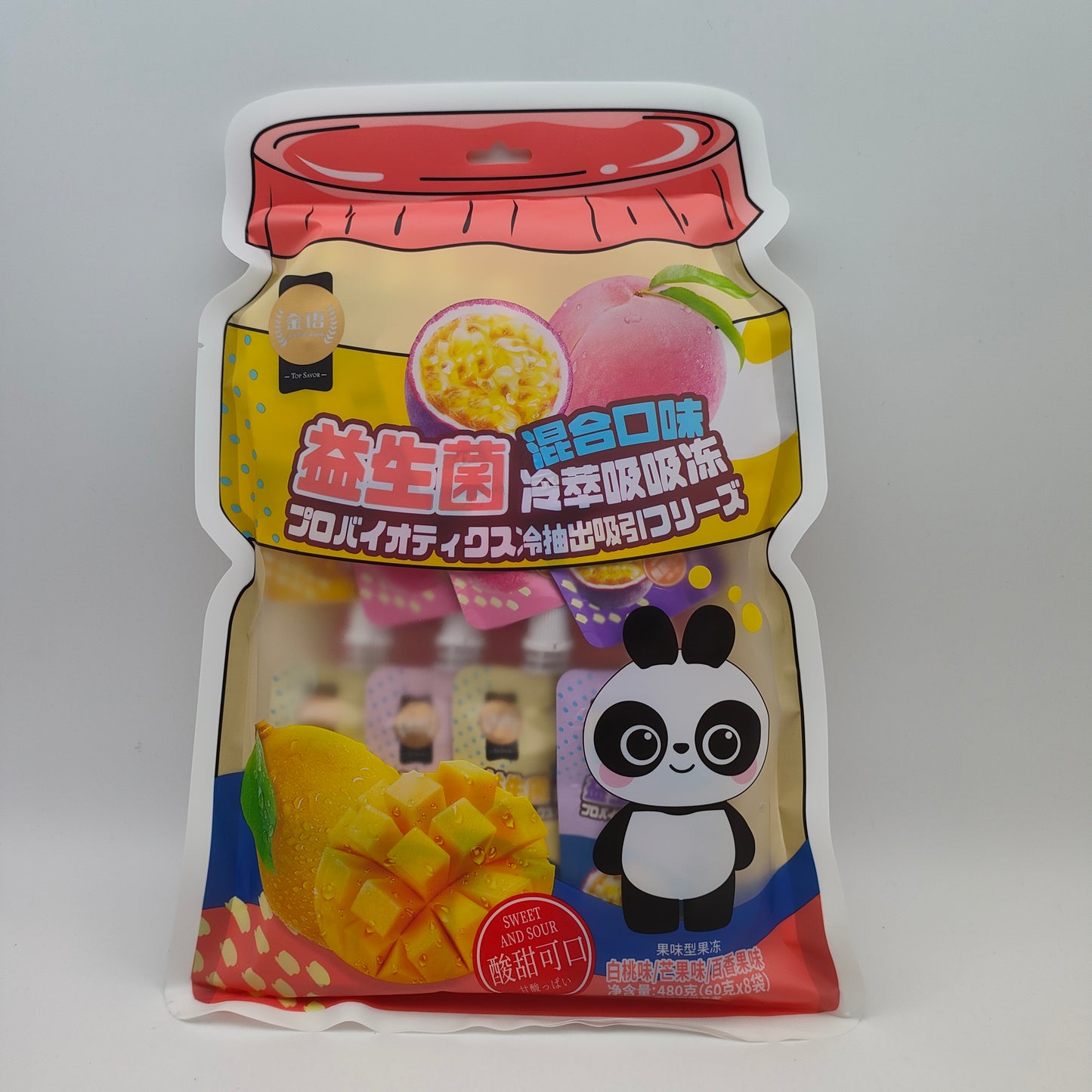 金语益生菌冷萃吸吸冻(白桃味+芒果味+百香果味)
