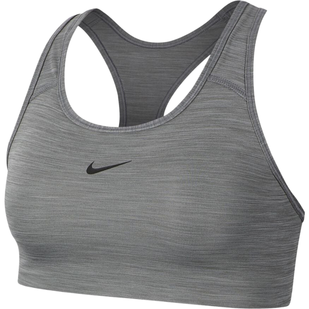 Nike Dri-FIT Swoosh Women's Medium-Support Sports Bra Grey
