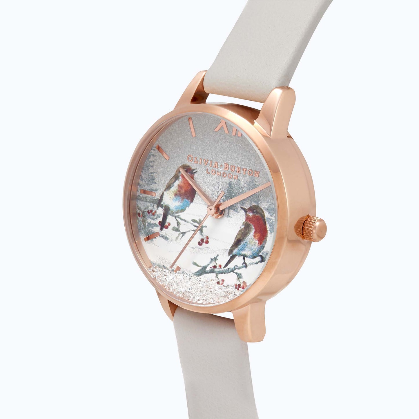 Olivia Burton Blush Leather Woodland Printed Dial Ladies Watch