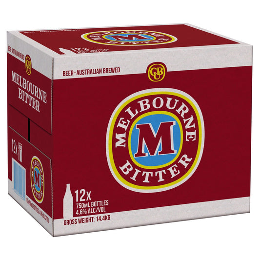 Melbourne Bitter 750mL Longneck Bottles - 12 Pack