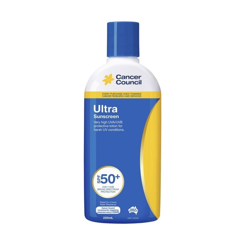 CANCER COUNCIL 220mL SUNSCREEN ULTRA SPF50+
