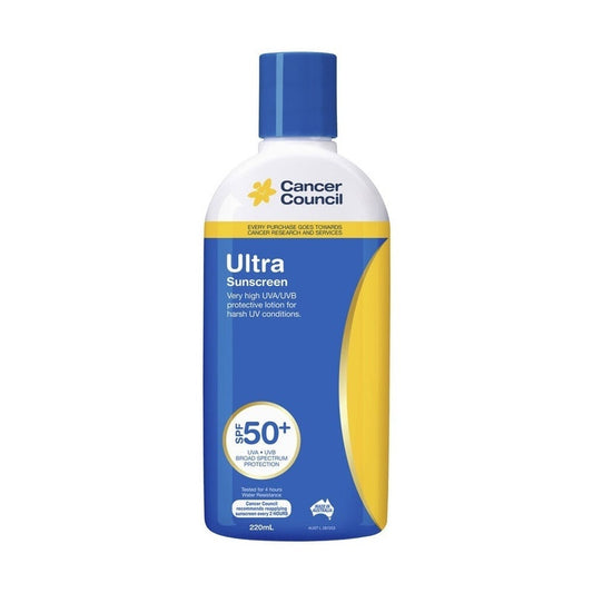 CANCER COUNCIL 220mL SUNSCREEN ULTRA SPF50+