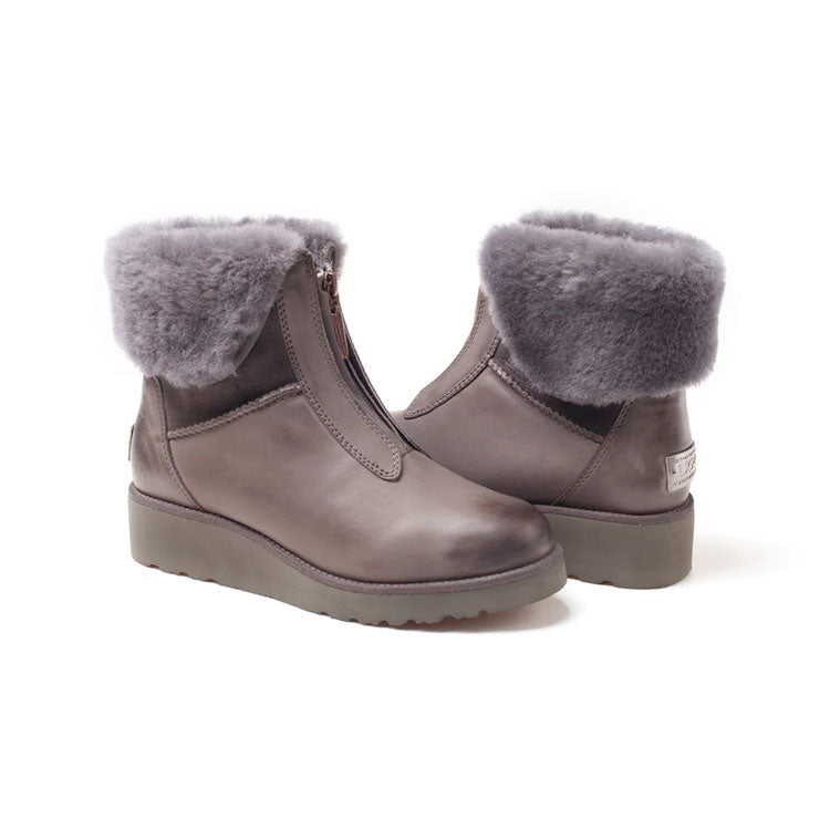 UGG ABIR COLLAR ZIP BOOTS