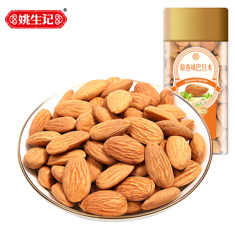 姚生记218克原香味巴旦木/方形罐