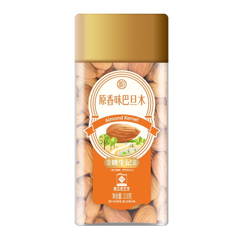 姚生记218克原香味巴旦木/方形罐