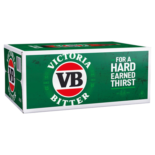 Victoria Bitter 375mL Bottles - 24 Pack