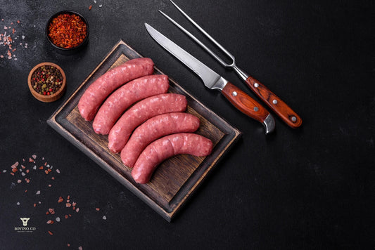 Thin Beef Sausages (2kg Packs) - MOQ Required