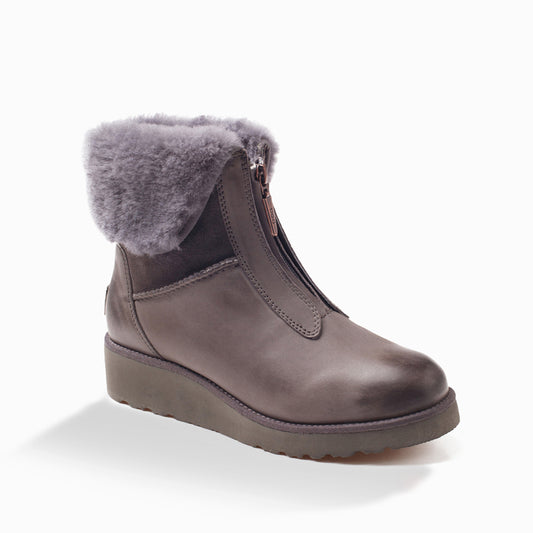 UGG ABIR COLLAR ZIP BOOTS