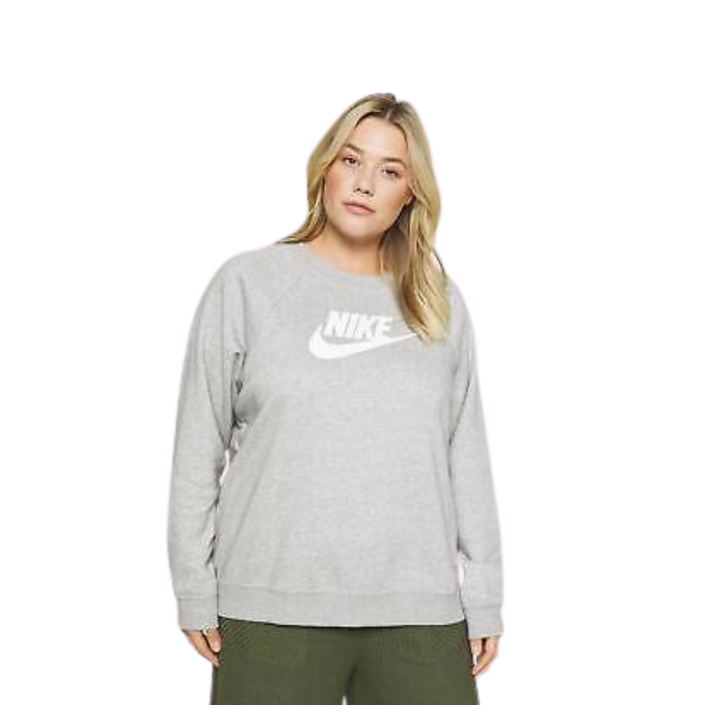 Nike Essentials Plus Crew Neck Fleece - Women Sweatshirts Grey