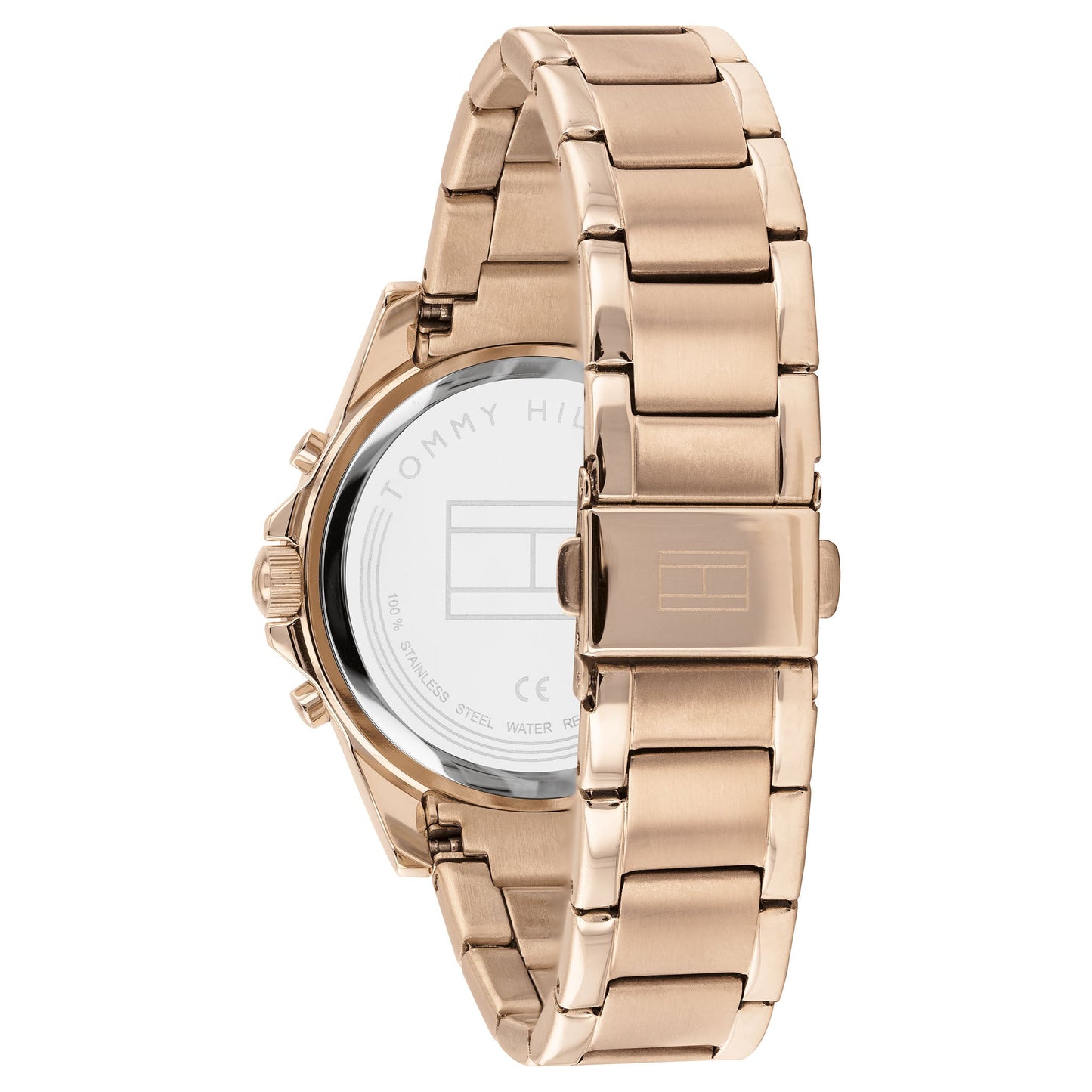 Tommy Hilfiger Ionic Plated Carnation Gold Steel Carnation Gold Dial Ladies Watch