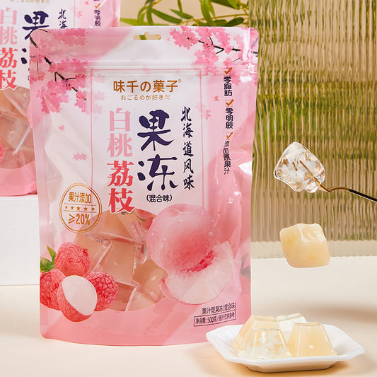 味千の菓子白桃荔枝果冻500g