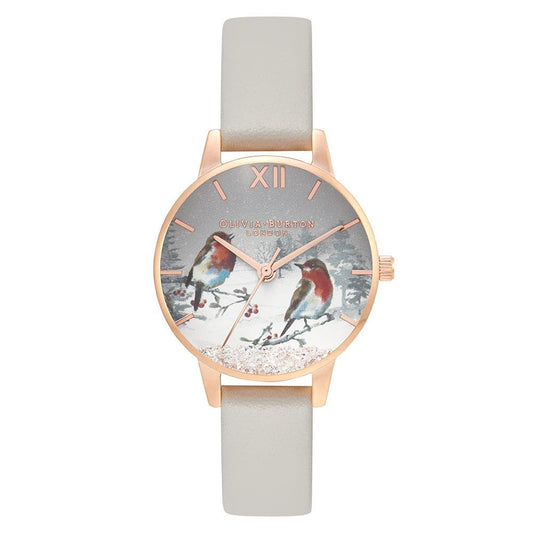Olivia Burton Blush Leather Woodland Printed Dial Ladies Watch