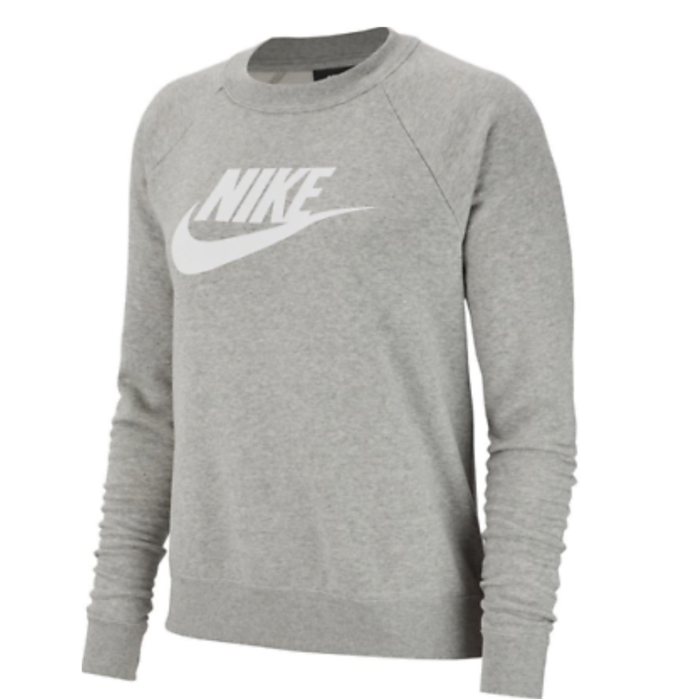 Nike Essentials Plus Crew Neck Fleece - Women Sweatshirts Grey