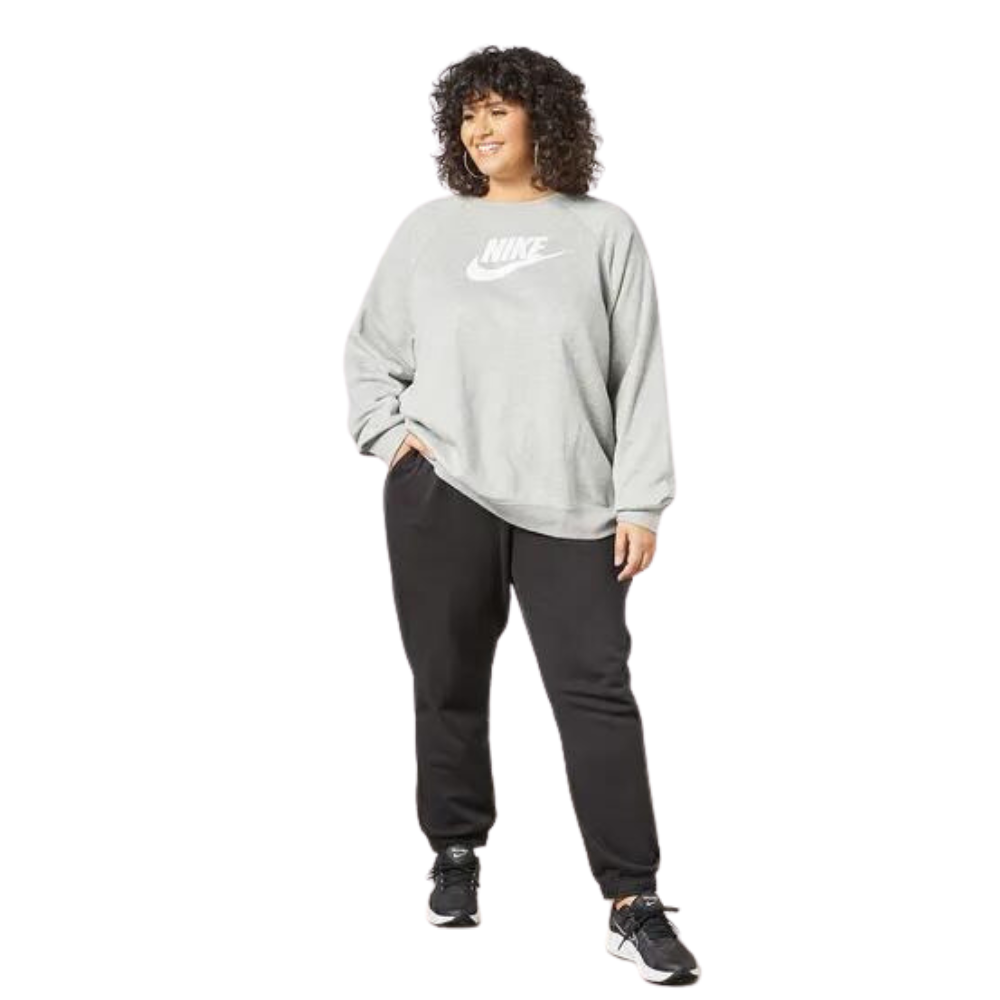 Nike Essentials Plus Crew Neck Fleece - Women Sweatshirts Grey