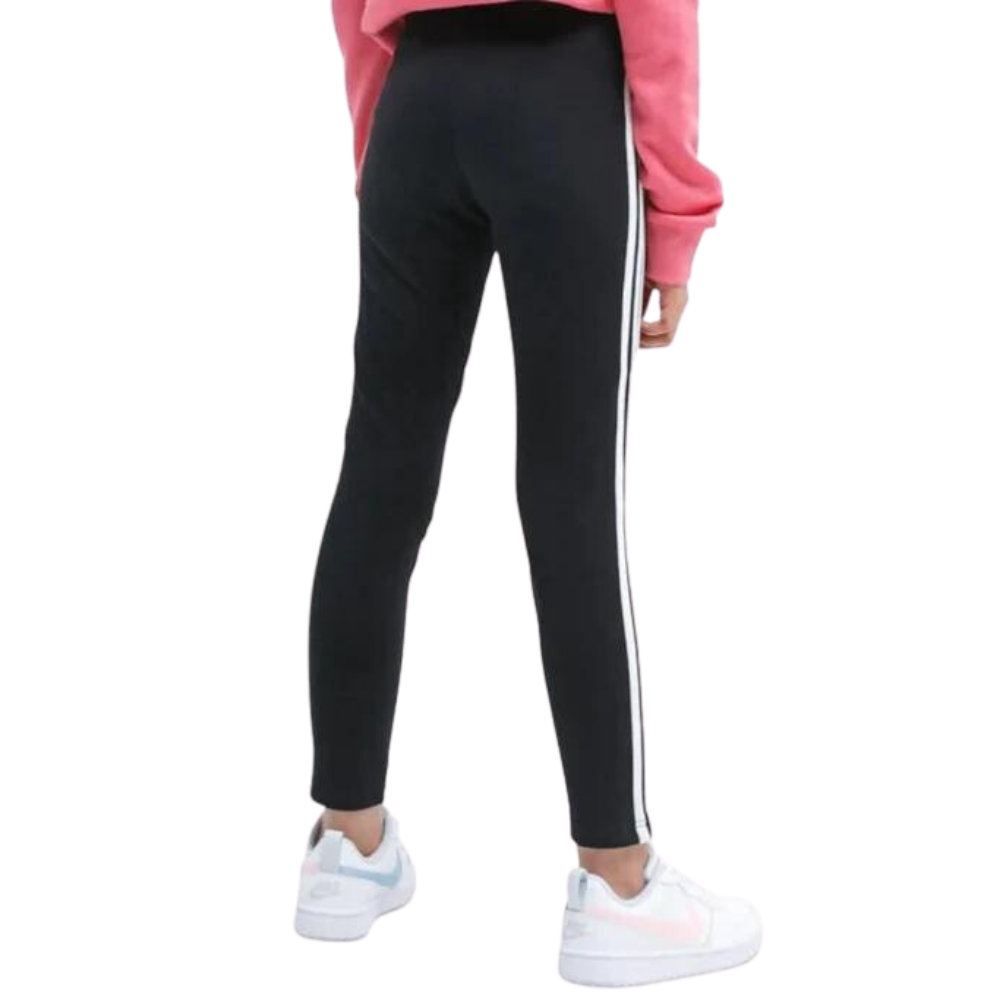 Adidas Girls Essentials 3-Stripes Leggings Black