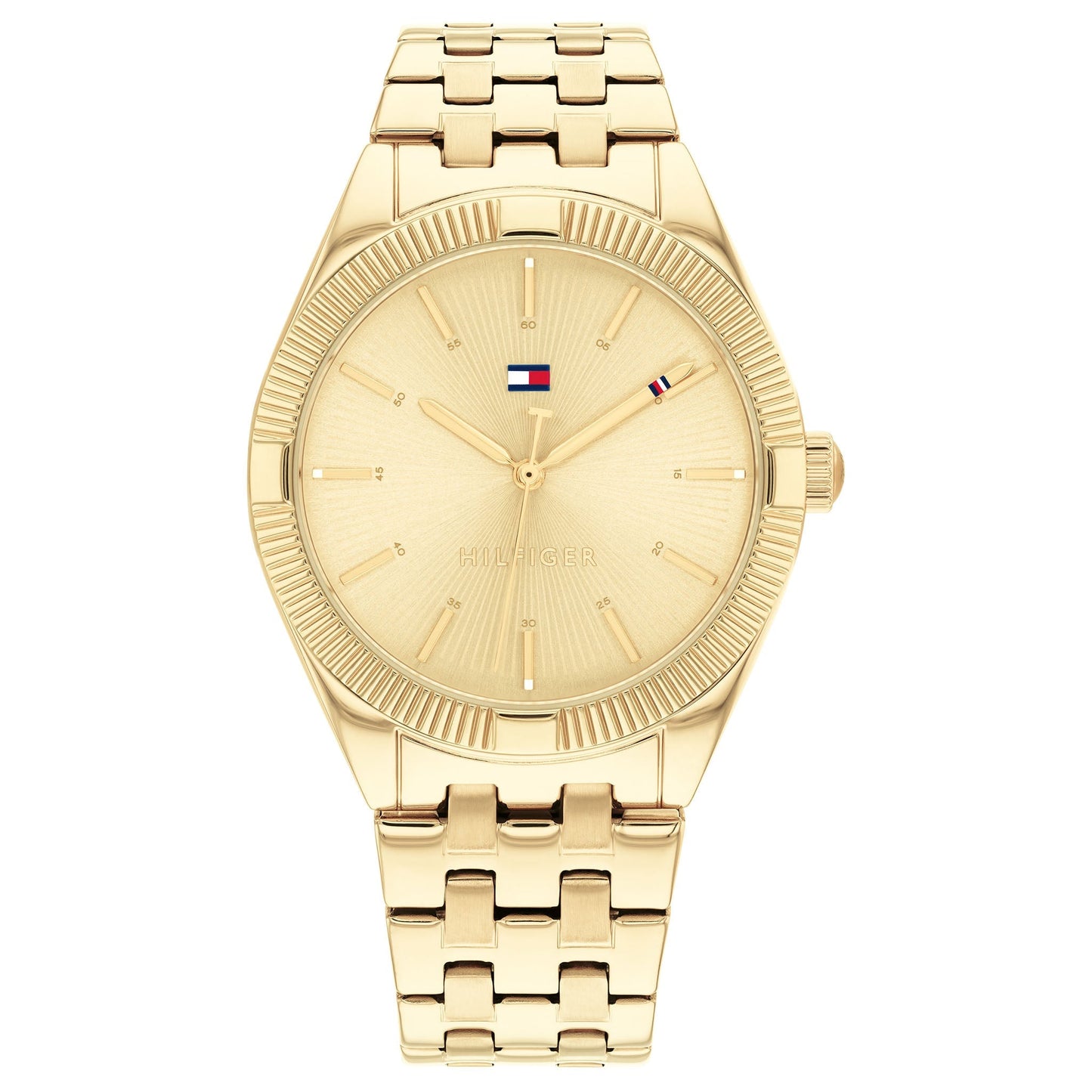 Tommy Hilfiger Ionic Thin Gold Plated 2 Steel Light Gold Dial Ladies Watch