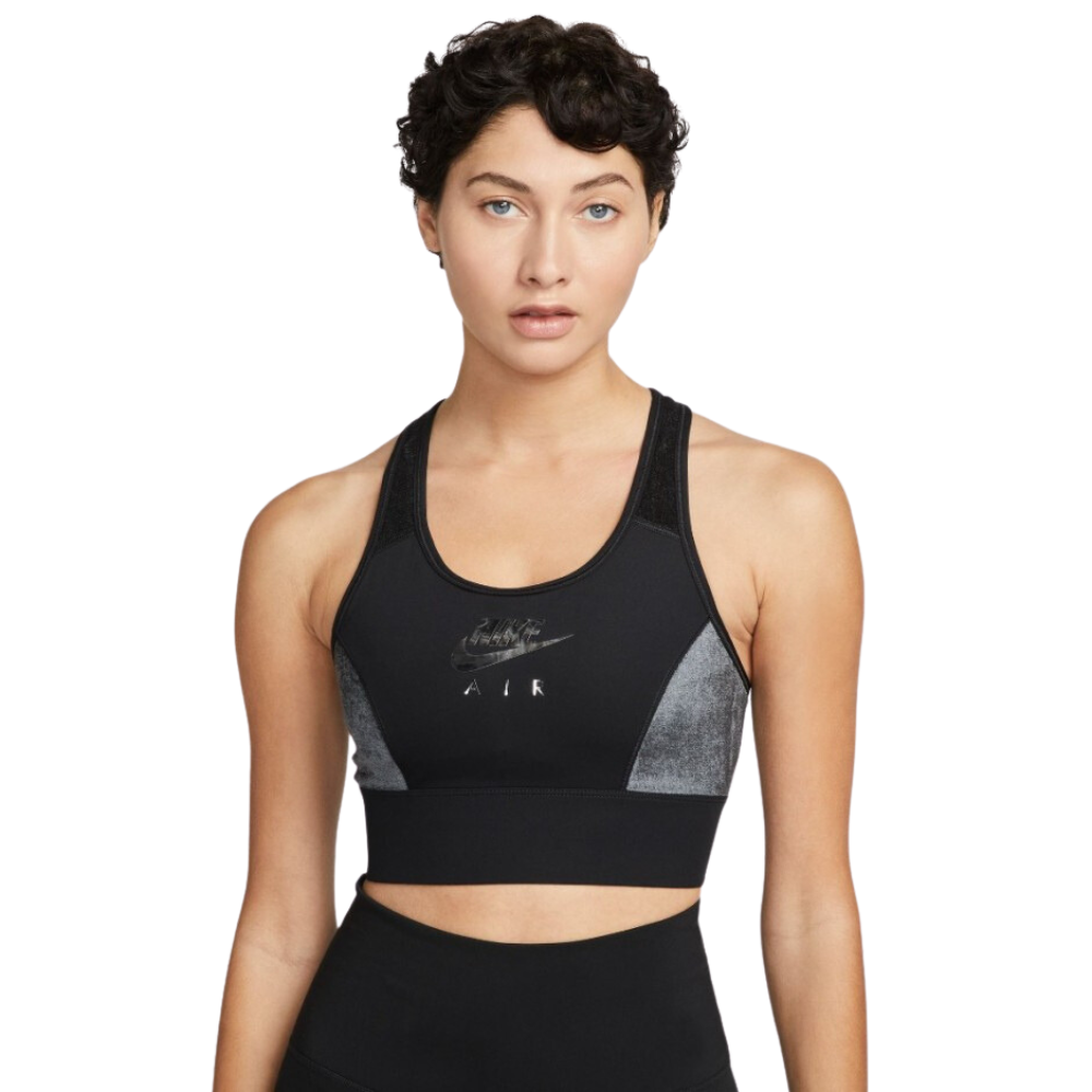Nike Air Training swoosh bra in black