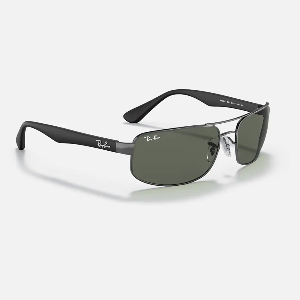 Ray-Ban Rb3445 Gunmetal / Green Classic G-15